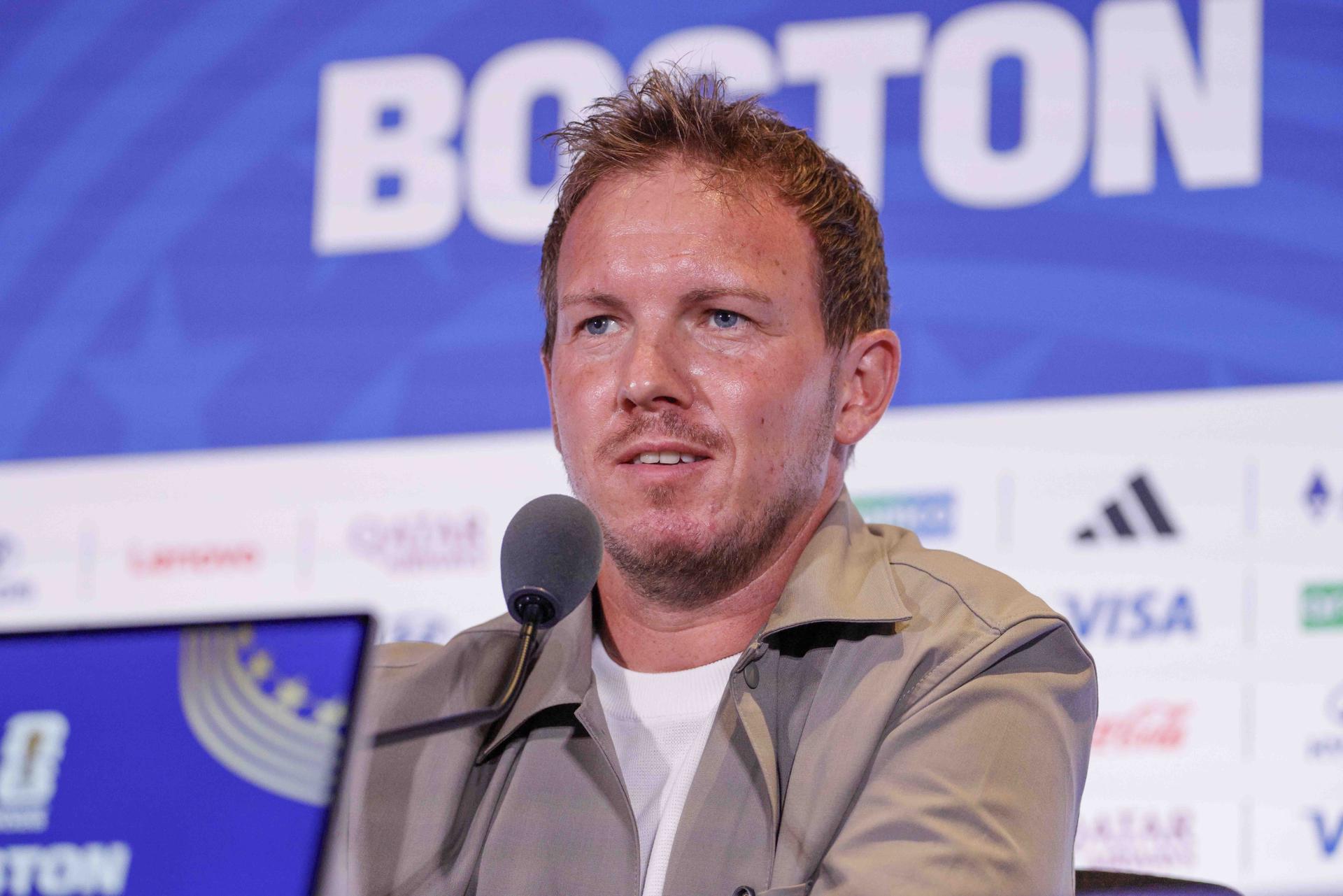 El seleccionador de Alemania, Julian Nagelsmann, afirmó que Paraguay es un rival muy incómodo para su equipo en el Mundial 2026. EFE/EPA/SHAWN THEW
