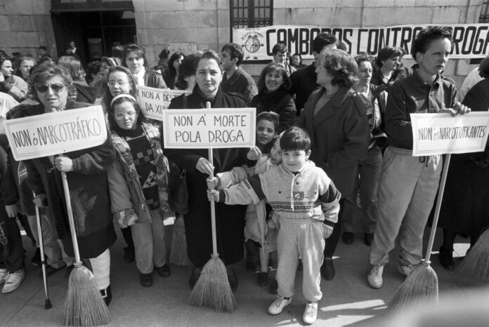 Imagen de archivo de vecinos de la localidad de Cambados (Pontevedra), que durante años han luchado contra el tráfico de drogas.EFE/Raquel/fs
