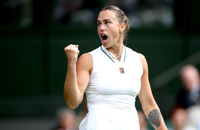 La bielorrusa Aryna Sabalenka, número uno del mundo, comenzó con paso firme su andadura en Wimbledon. EFE/EPA/ADAM VAUGHAN
