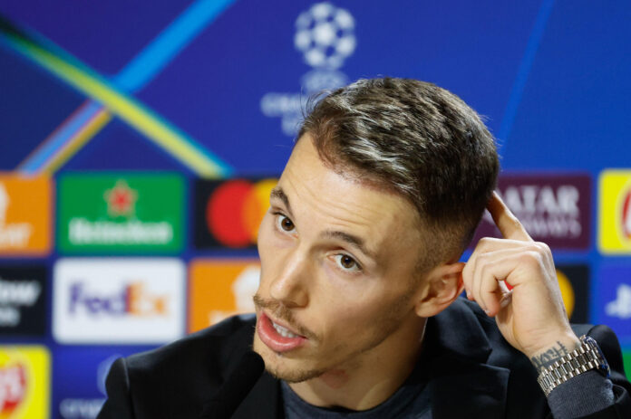 El defensa español del Bayer Leverkusen, Alejandro Grimaldo, en una imagen de archivo. EFE/ Mariscal

