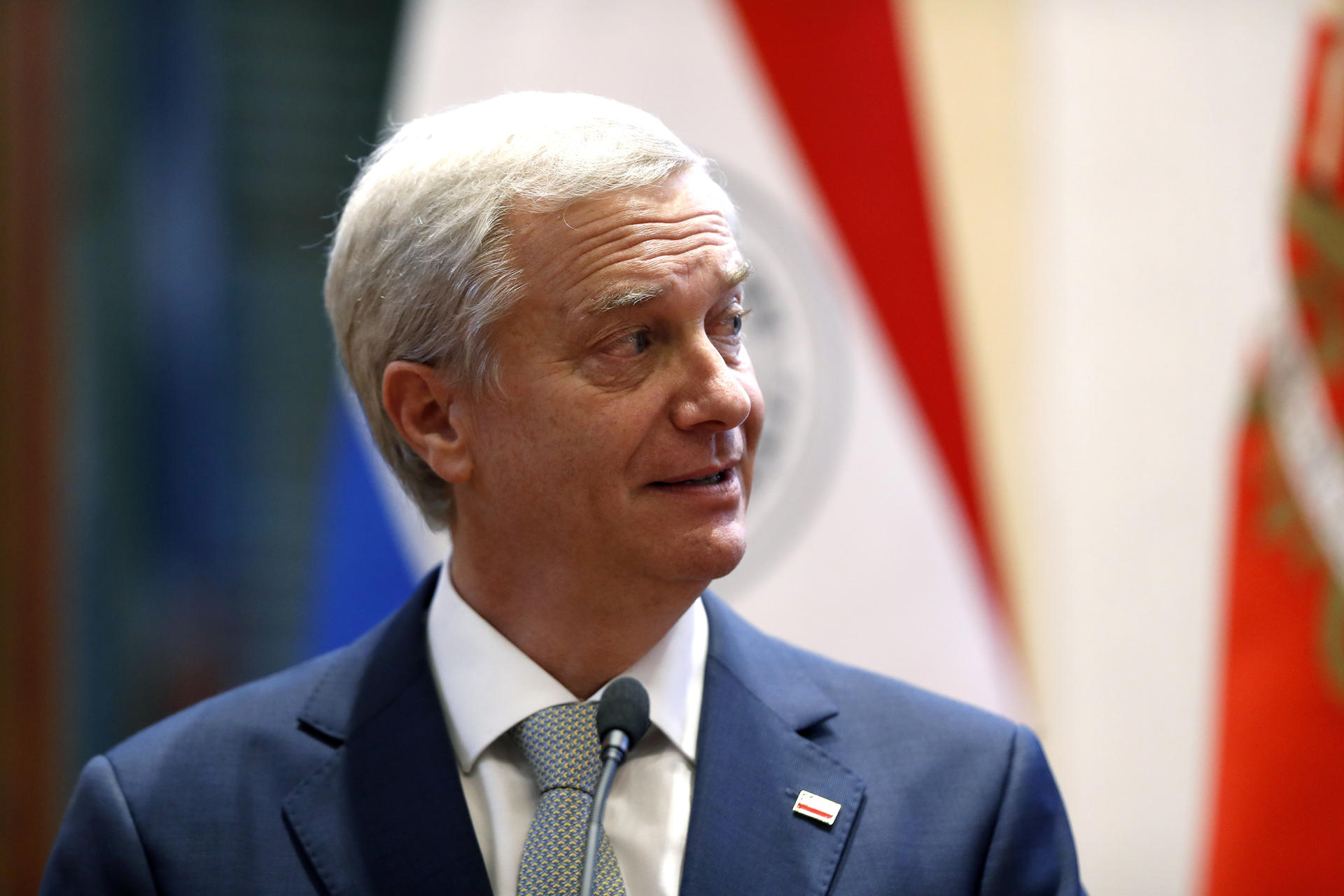 El presidente de Chile José Antonio Kast habla este miércoles en Asunción (Paraguay). EFE/ Juan Pablo Pino
