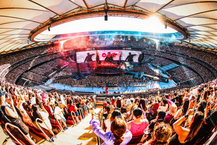 Archivo - MADRID (España), 27/06/2026.- BTS, la banda más internacional de K-Pop, actúa en el primero de sus dos conciertos en el Estadio Metropolitano de Madrid, en el arranque de su gira europea. EFE/ Live Nation - SOLO USO EDITORIAL/SOLO DISPONIBLE PARA ILUSTRAR LA NOTICIA QUE ACOMPAÑA (CRÉDITO OBLIGATORIO) -
