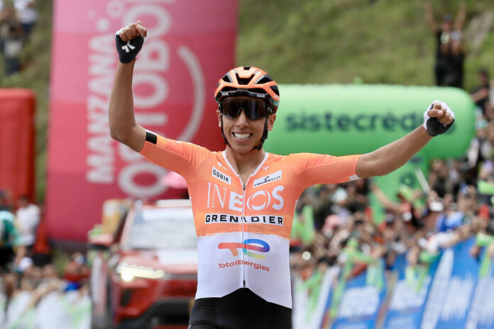 El ciclista colombiano Egan Bernal en una imagen de archivo. EFE/ Carlos Ortega
