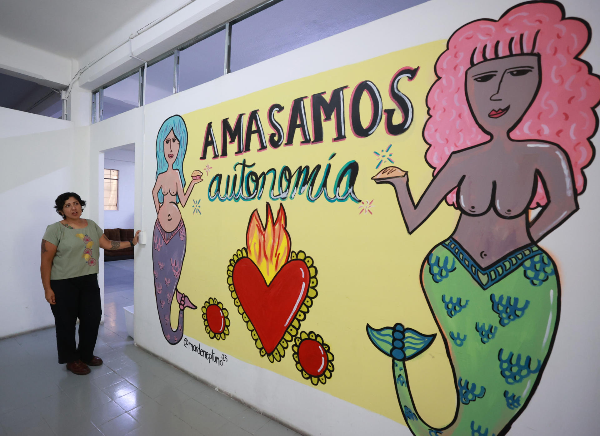 La repostera Rosalía Trujano Ortega posa durante una entrevista con EFE este miércoles, en Ciudad de México (México). EFE/ Mario Guzmán
