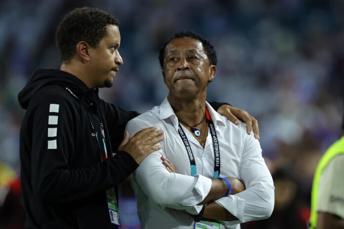 Pedro Leitão Brito 'Bubista' refleja su tristeza por la eliminación de Cabo Verde en la prórroga de los dieciseisavos de final al caer por 3-2 ante Argentina en Miami. EFE/EPA/CRISTOBAL HERRERA-ULASHKEVICH
