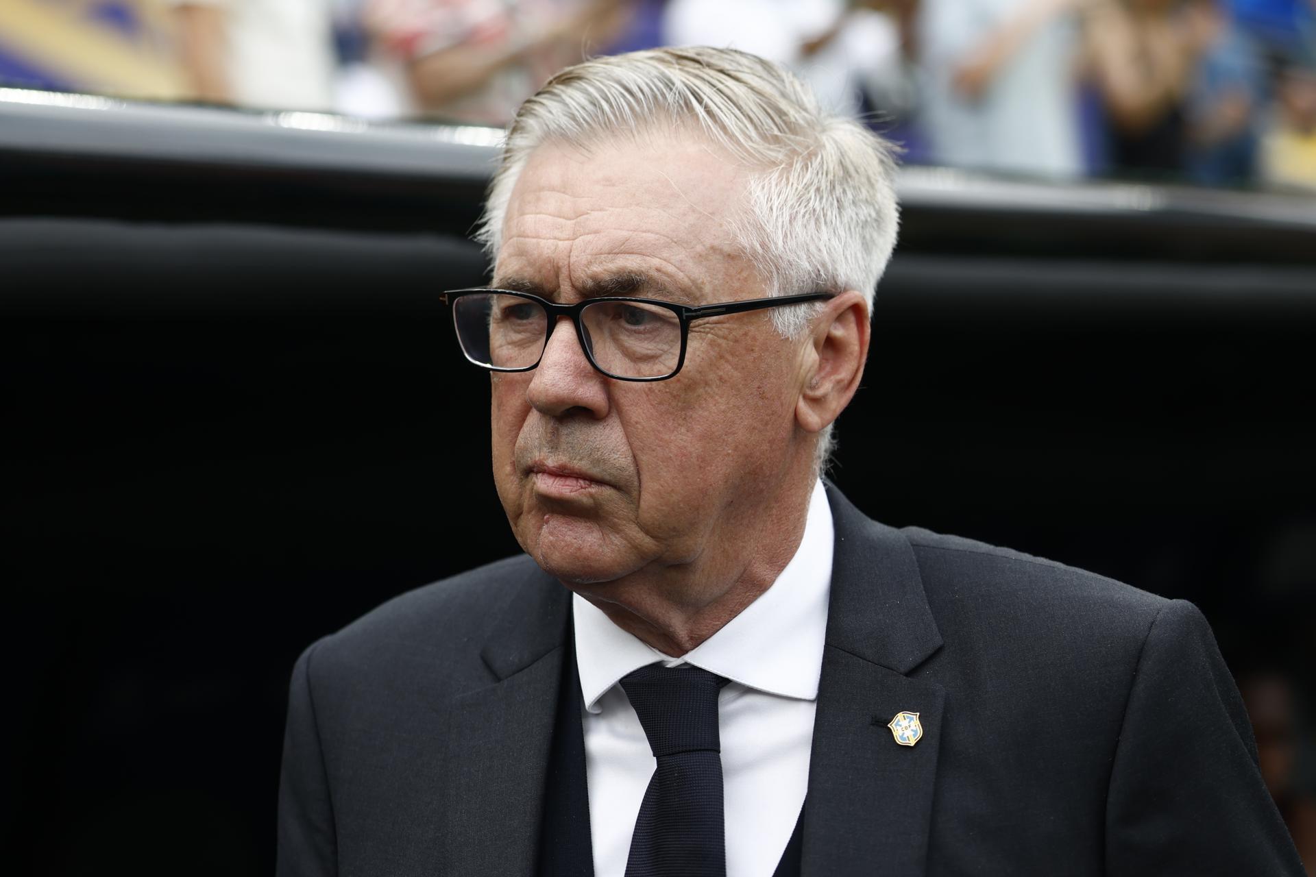 Carlo Ancelotti, seleccionador de Brasil. EFE/EPA/WILL OLIVER
