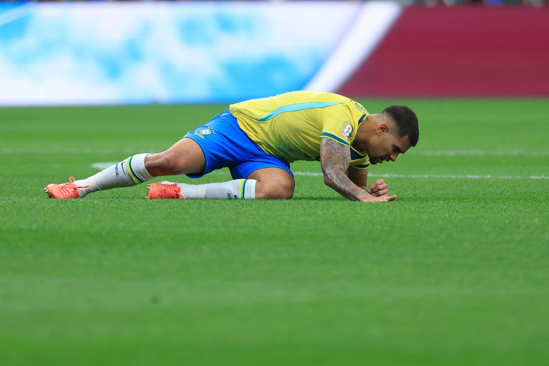 El centrocampista brasileño Bruno Guimarães en el Mundial 2026. EFE/ Kenneth Fernández
