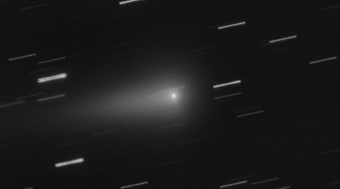 Imagen obtenida con el VLT del cometa interestelar 3I/ALTAS (18 de enero de 2026) Fotografía facilitada por ESO/O. Hainaut.
