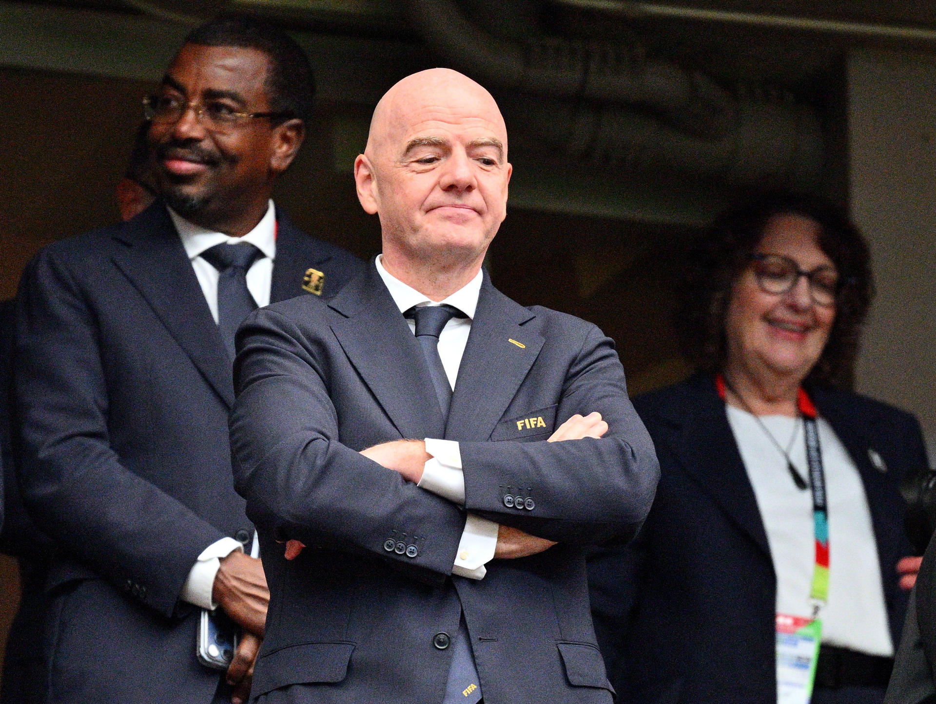 El presidente de la FIFA, Gianni Infantino, uno de los protagonistas del escandaloso Caso Balogun. EFE/EPA/SAM WASSON
