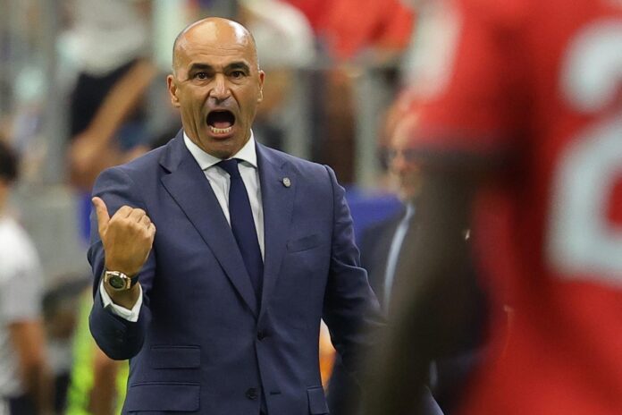 El seleccionador de Portugal, Roberto Martínez, reacciona durante el partido de octavos de final del Mundial 2026 entre Portugal y España en Dallas (EE.UU.). EFE/CHRISTOPHER NEUNDORF
