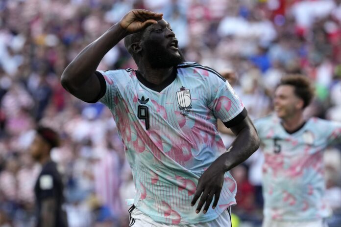 El belga Romelu Lukaku, durante el partido del pasado lunes contra Estados Unidos, correspondiente al Mundial de Estados Unidos, México y Canadá. EFE/STEPHEN BRASHEAR
