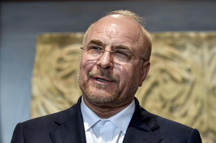 El presidente del Parlamento y negociador jefe iraní, Mohamad Baqer Qalibaf, en una fotografía de archivo. EFE/EPA/WAEL HAMZEH
