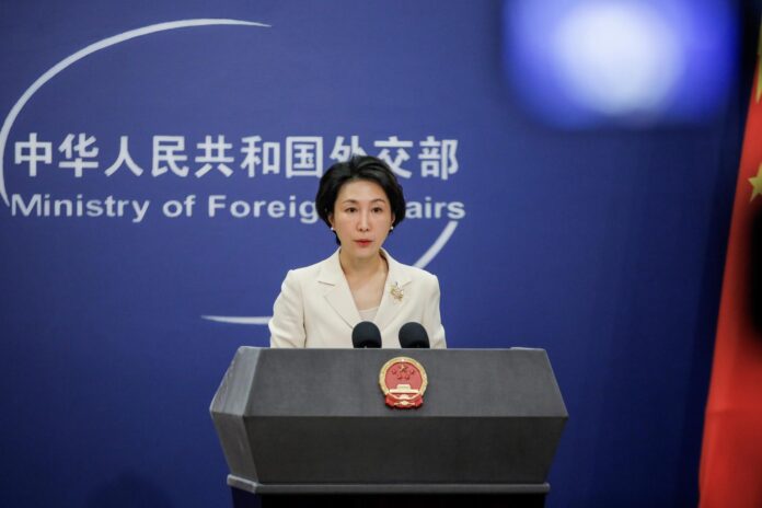 Fotografía de archivo de la portavoz de la Cancillería china Mao Ning. 
EFE/EPA/WU HAO
