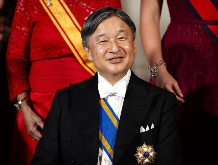 Imagen de archivo del emperador Naruhito de Japón antes de un banquete de Estado en el Palacio Real de Ámsterdam, Países Bajos, el 17 de junio de 2026. 
EFE/EPA/REMKO DE WAAL
