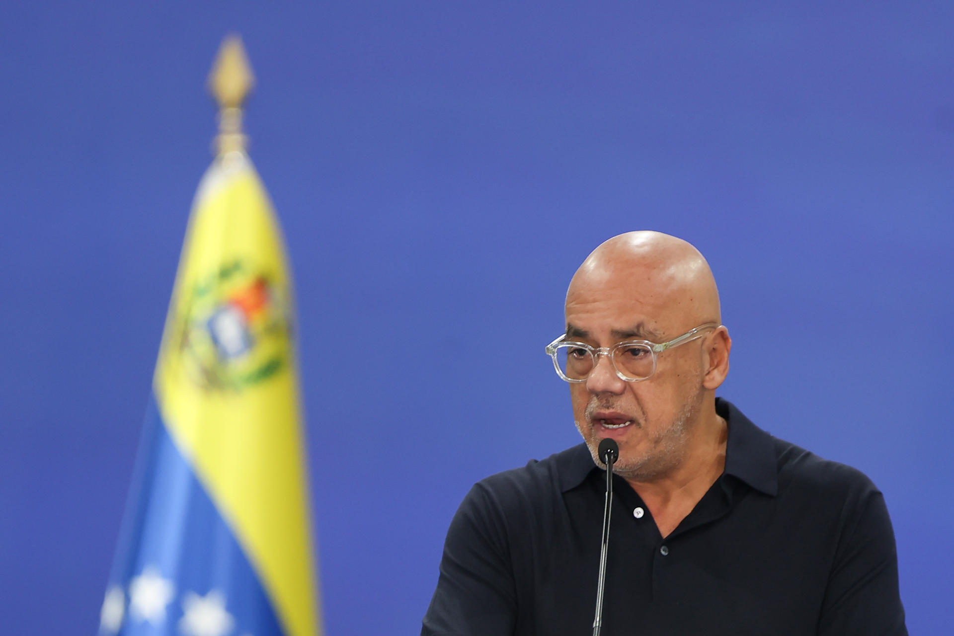 El presidente del Parlamento de Venezuela, Jorge Rodríguez. EFE/ Ronald Peña R
