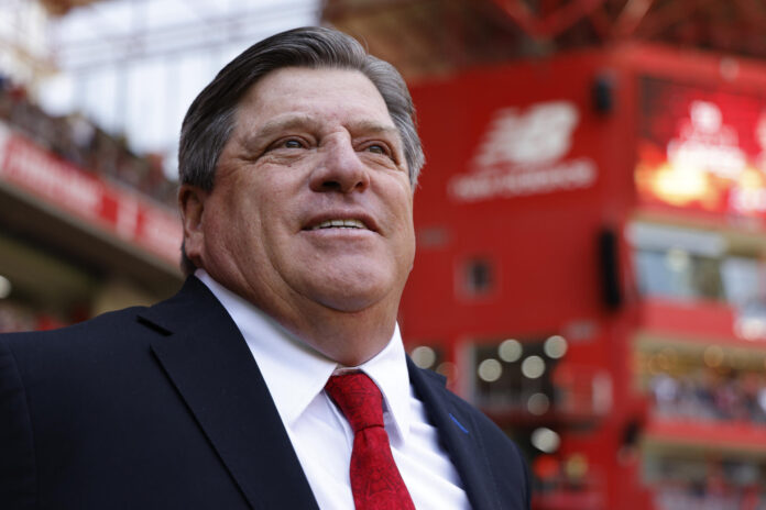 Fotografía de archivo del entrenador mexicano, Miguel Herrera. EFE/ Alex Cruz
