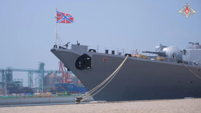 Imagen de archivo tomanda en Qingdao (China) el 6 de julio de 2026, cuando comenzaron los ejercicios navales conjuntos 'Interacción Marítima 2026' en aguas del mar Amarillo y del Pacífico. EFE/Ministerio de Defensa de Rusia/SOLO USO EDITORIAL/SOLO DISPONIBLE PARA ILUSTRAR LA NOTICIA QUE ACOMPAÑA (CRÉDITO OBLIGATORIO)
