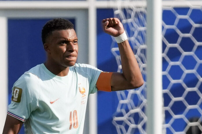 Mbappe celebra un gol ante Marruecos, el pasado jueves. EFE/ Ángel Colmenares
