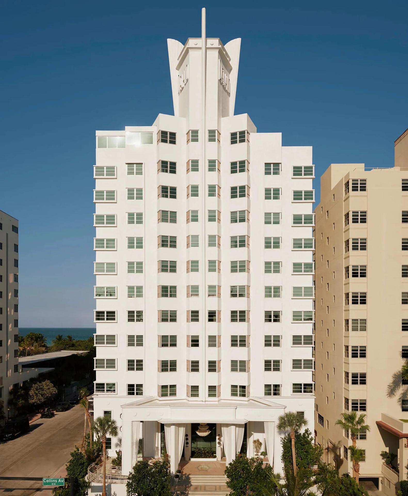 Fotografía promocional del exterior del hotel Delano, actualmente llamado Delano Miami Beach. EFE/Delano Hotels /SOLO USO EDITORIAL /NO VENTAS /SOLO DISPONIBLE PARA ILUSTRAR LA NOTICIA QUE ACOMPAÑA /CRÉDITO OBLIGATORIO
