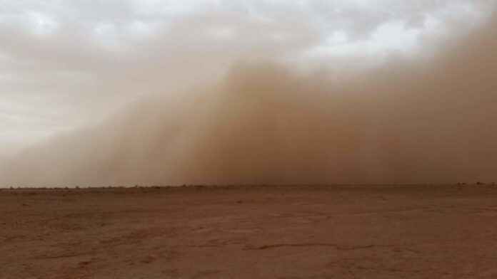 Un episodio de polvo capturado en Marruecos, en 2019. Crédito: Xavier Querol

