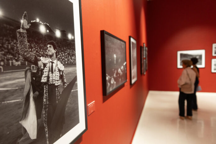 Fotografía del 4 de julio de 2026 que muestra a personas observando la exposición 'Tauromaquias' en el Museo de Arte Moderno, en Santo Domingo (República Dominicana). La arena de las plazas de toros y el ambiente de las corridas se traslada a Santo Domingo con la exposición 'Tauromaquias', un recorrido fotográfico que documenta la pervivencia de esta tradición en algunos países de Latinoamérica, además de España, Francia y Portugal, de la mano de la artista dominicana Sofía Torres Prida. EFE/ Orlando Barría
