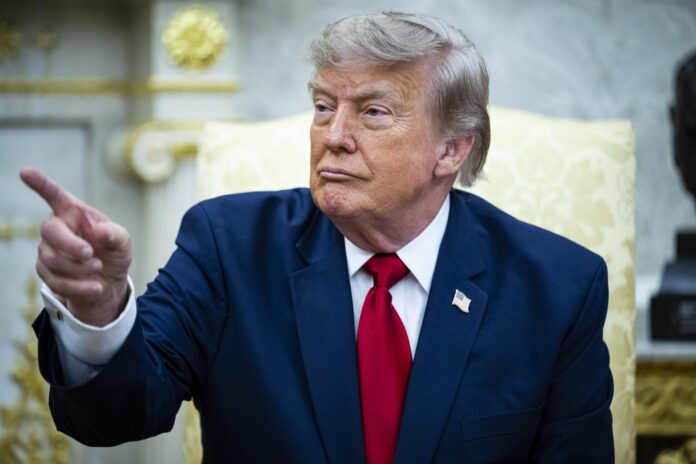 Foto del presidente estadounidense, Donald Trump, en la Casa Blanca. EFE/GRAEME SLOAN
