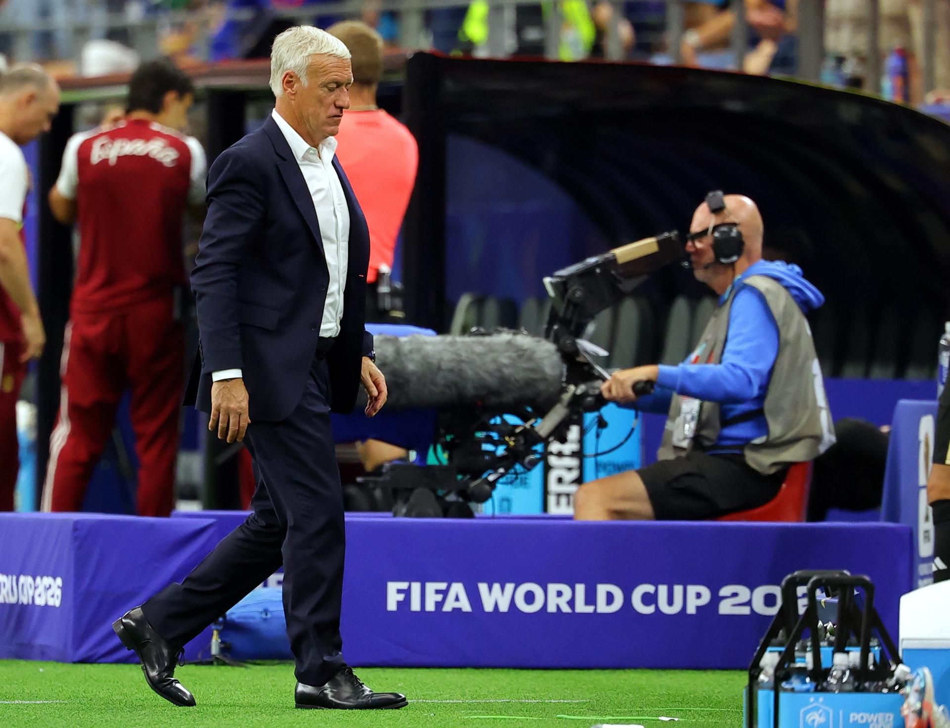 Didier Deschamps debe dirigir su último partido en Francia este sábado en Miami por el tercer puesto del Mundial. EFE/EPA/CHRISTOPHER NEUNDORF