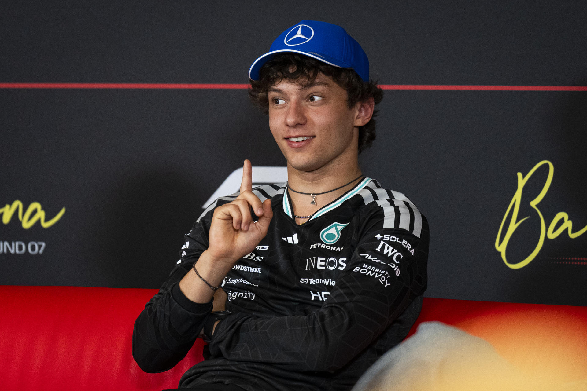 El italiano Kimi Andrea Antonelli (Mercedes), que llega líder del campeonato a Spa-Francorchamps, sede del décimo Gran Premio del Mundial de Fórmula Uno, el de Bélgica; en una imagen de archivo. EFE/Siu Wu
