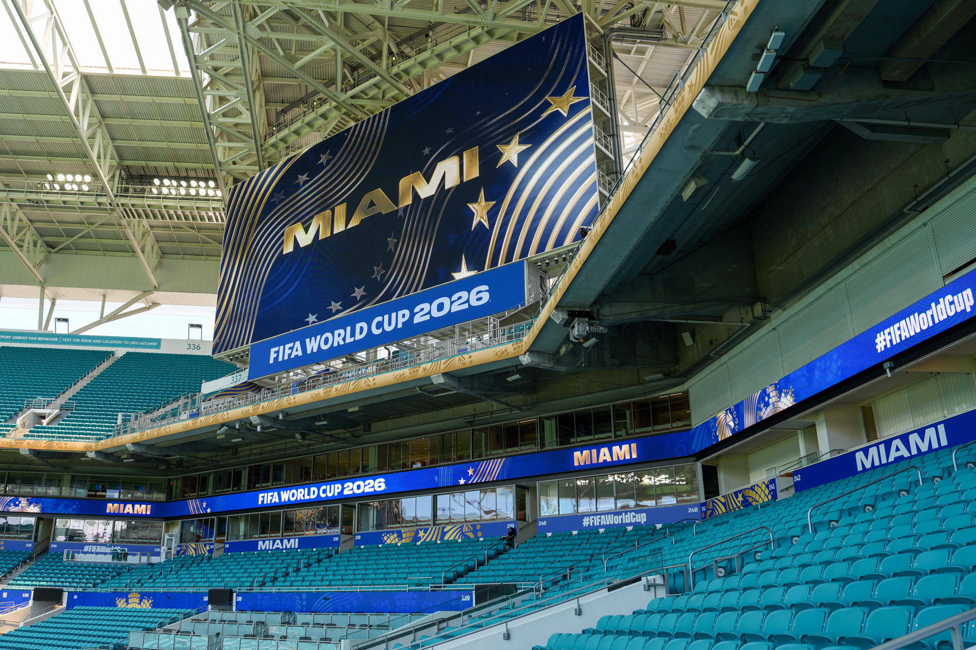Fotografía de archivo del estadio Hard Rock en Miami (EE.UU.). EFE/ Alberto Boal
