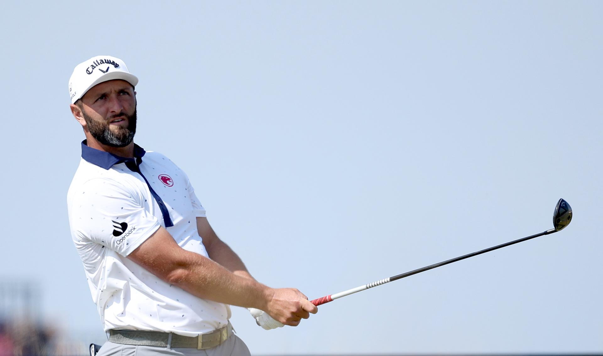 El golfista español Jon Rahm, durante su participación en la primera jornada del Abierto Británico EFE/EPA/ADAM VAUGHAN