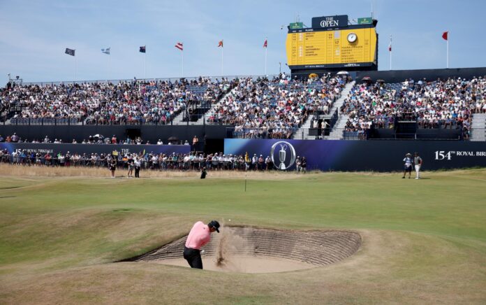 Jornada del Abierto Británico de Golf este jueves 16. EFE/EPA/ADAM VAUGHAN
