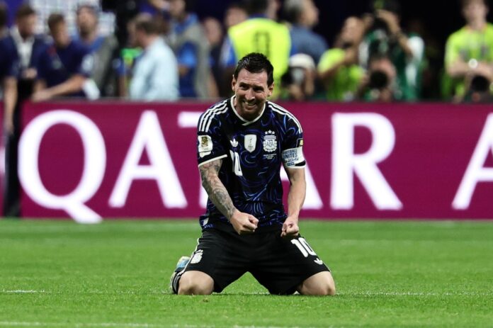 Lionel Messi, tras la clasificación para la final del Mundial 2026. EFE/EPA/RONALD WITTEK
