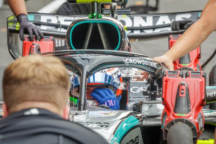 FRANCORCHAMPS (Bélgica), 17/07/2026.- El italiano Kimi Andrea Antonelli (Mercedes), líder del campeonato, que marcó el mejor tiempo este viernes en la jornada de entrenamientos libres para el Gran Premio de Bélgica, el décimo del Mundial de Fórmula Uno, en el circuito de Spa-Francorchamps EFE/EPA/OLIVIER MATTHYS
