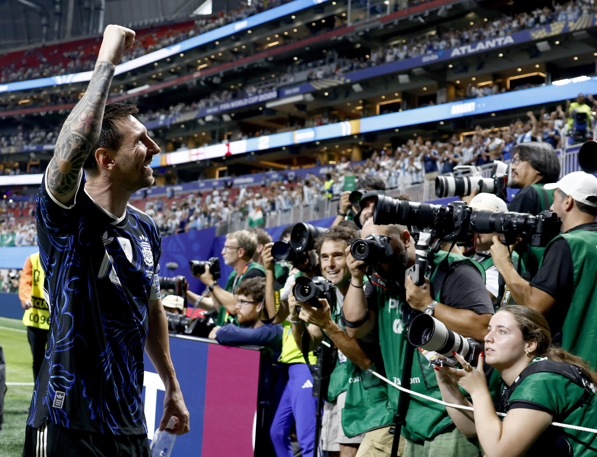 Lionel Messi busca agrandar su leyenda en el futbol este domngo en Nueva York. EFE/EPA/WILL OLIVER