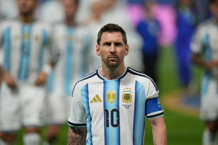 Messi, en una foto de archivo durante el Mundial.-EFE/ Alberto Boal
