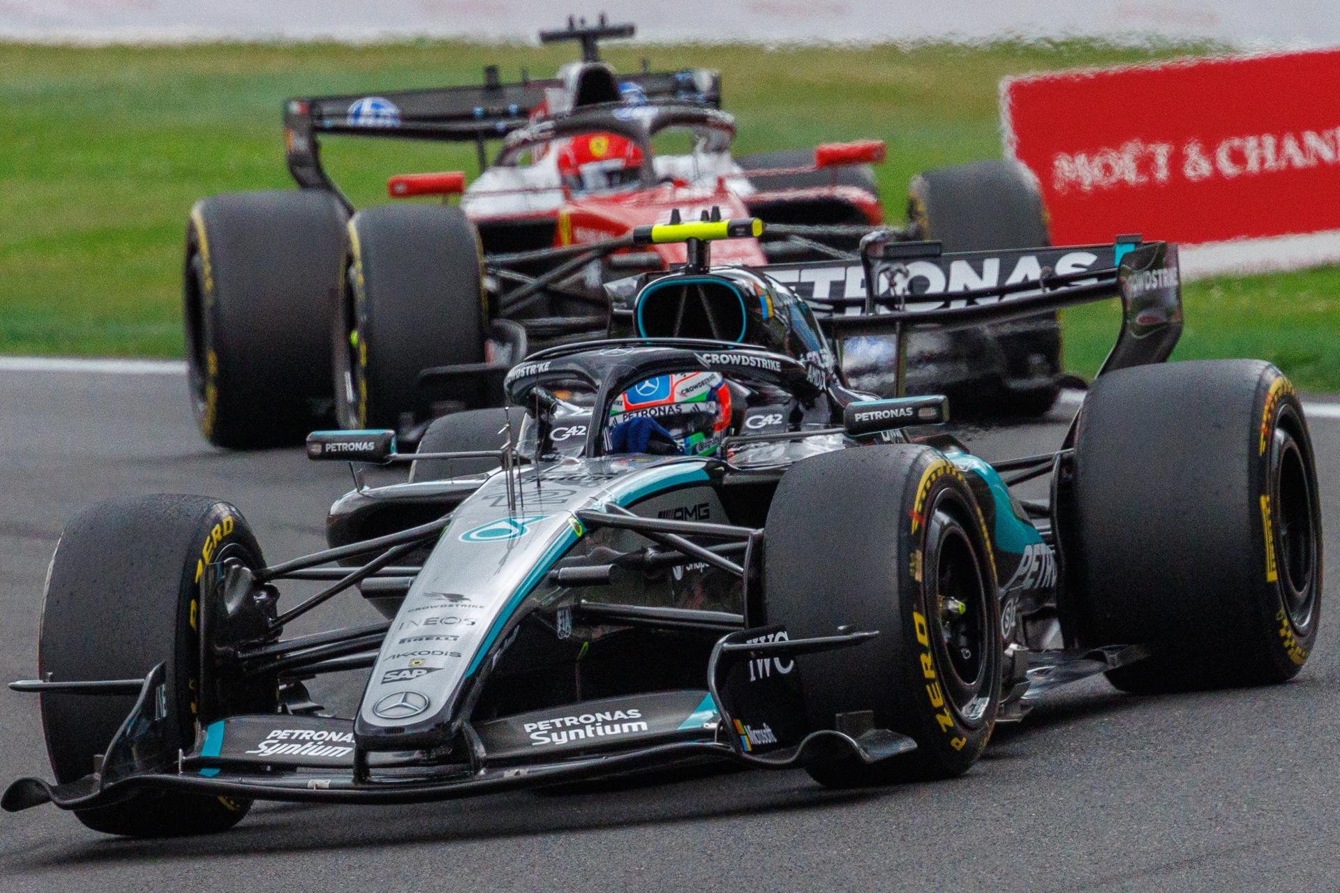 El piloto italiano Andrea Kimi Antonelli (Mercedes), el circuito de Spa-Francorchamps, el más largo del Mundial con 7.004 metros, donde se adjudicó su sexta victoria de la temporada. EFE/EPA/OLIVIER MATTHYS