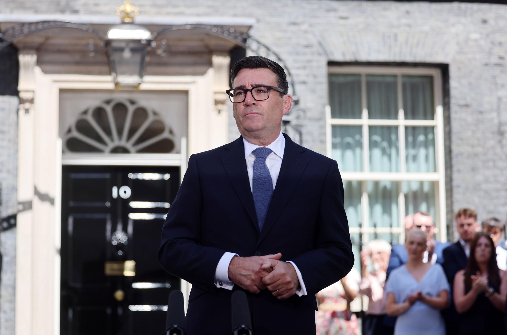 El nuevo primer ministro británico Andy Burnham.EFE/EPA/ANDY RAIN
