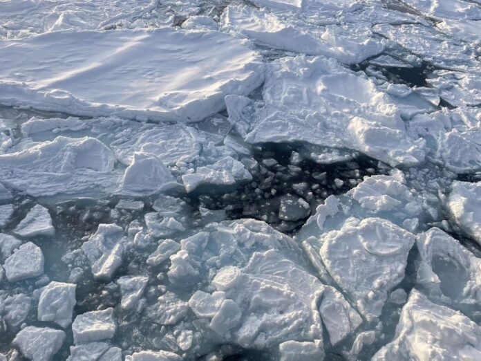 Imagen de hielo ártico cedida por la Universidad de Southampton (Reino Unido)
