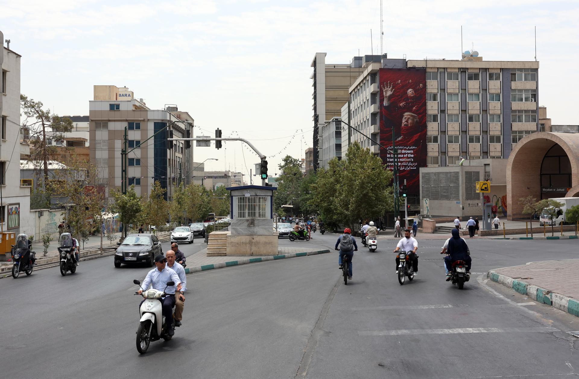 EFE/EPA/ABEDIN TAHERKENAREH RESTRICTIONS: NO Access Israel Media/Persian Language TV Stations Outside Iran/Strictly No Access BBC Persian/VOA Persian/Manoto TV/Iran International TV. (As mandated by Iran's Directorate General for Foreign Media) --