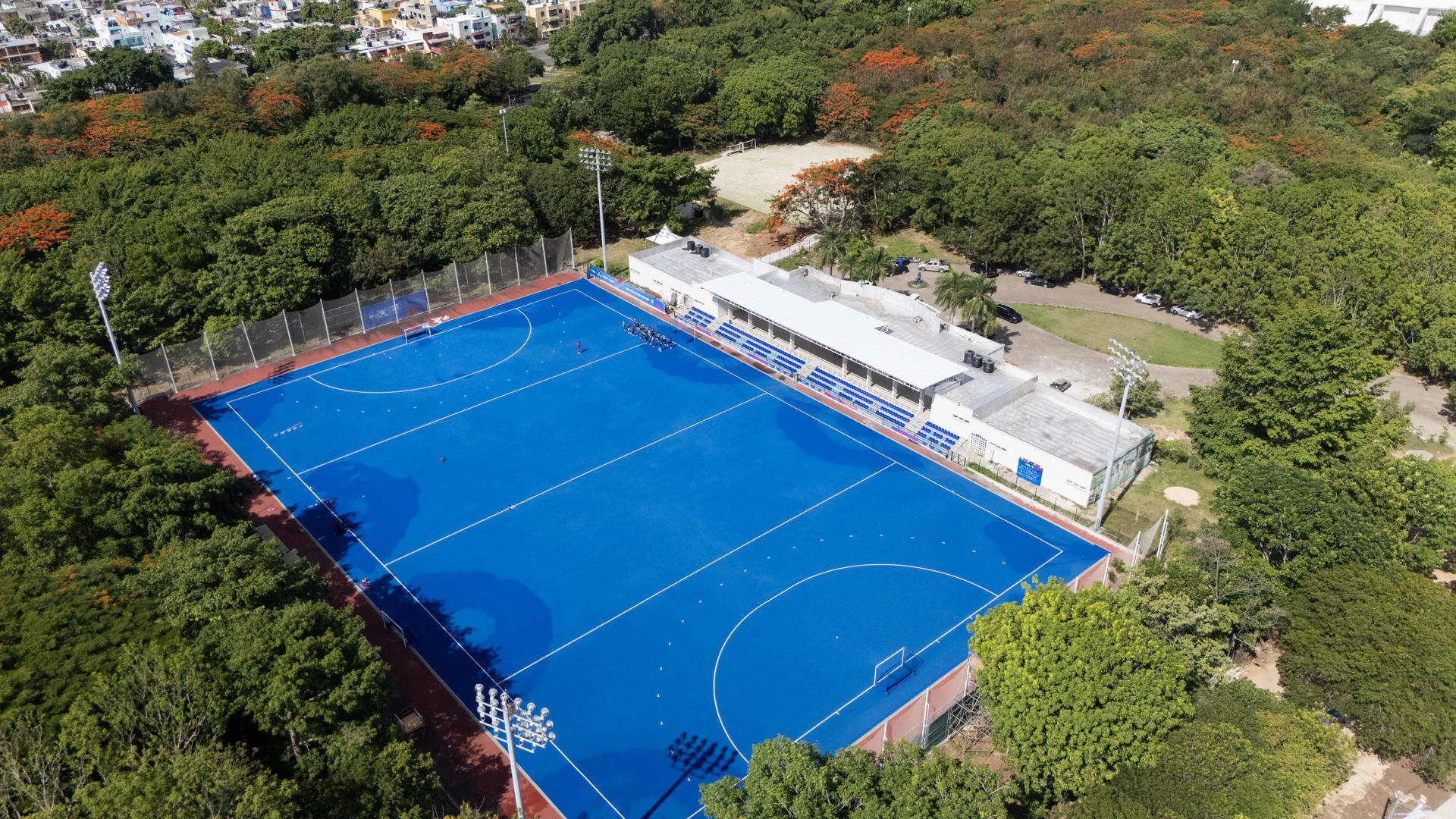República Dominicana acelera el ritmo de los preparativos para los XXV Juegos Centroamericanos y del Caribe Santo Domingo 2026, que comenzarán este viernes, con la adecuación de instalaciones y la coordinación de los operativos de seguridad, transporte y logística para recibir a los más de 5.000 deportistas. EFE/ Orlando Barria
