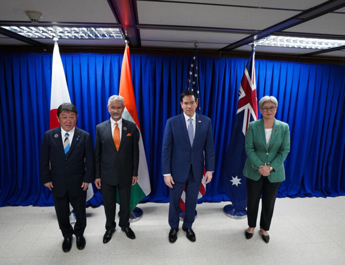 BANGKOK, 22/07/2026.- Los jefes de la diplomacia de Estados Unidos, India, Australia y Japón, que juntos conforman el Diálogo de Seguridad Cuadrilateral (Quad), reafirmaron este miércoles desde Manila su compromiso con la 