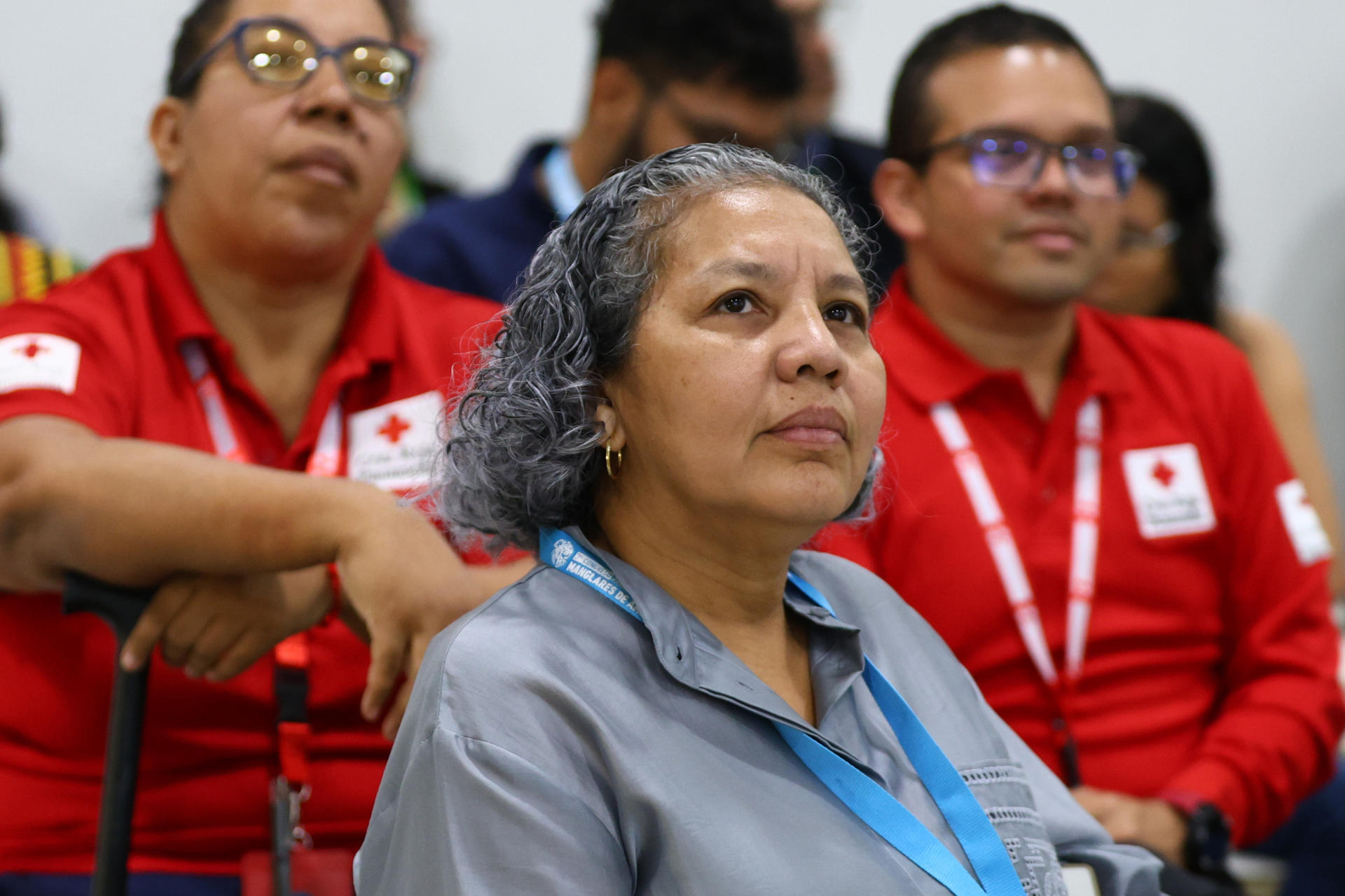 Participantes en en la charla 'El manglar como ecosistema estratégico', organizado por la Cooperación Española durante el III Congreso sobre los Manglares en Ciudad de Panamá (Panamá). EFE/ Carlos Lemos
