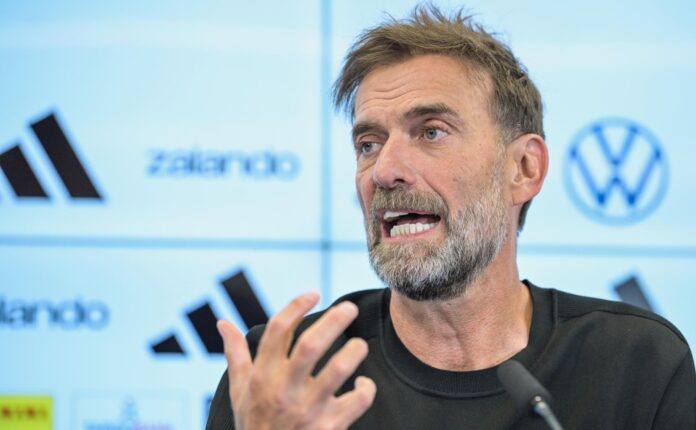 Juergen Klopp durante su presentación este viernes como nuevo seleccionador de Alemania. EFE/EPA/Hannes Albert
