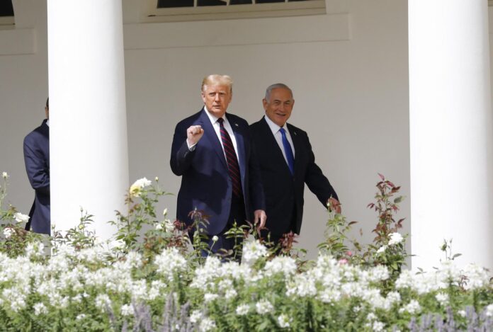 FOTO ARCHIVO. Donald J. Trump y Benjamin Netanyahu, EFE/EPA/Gripas Yuri
