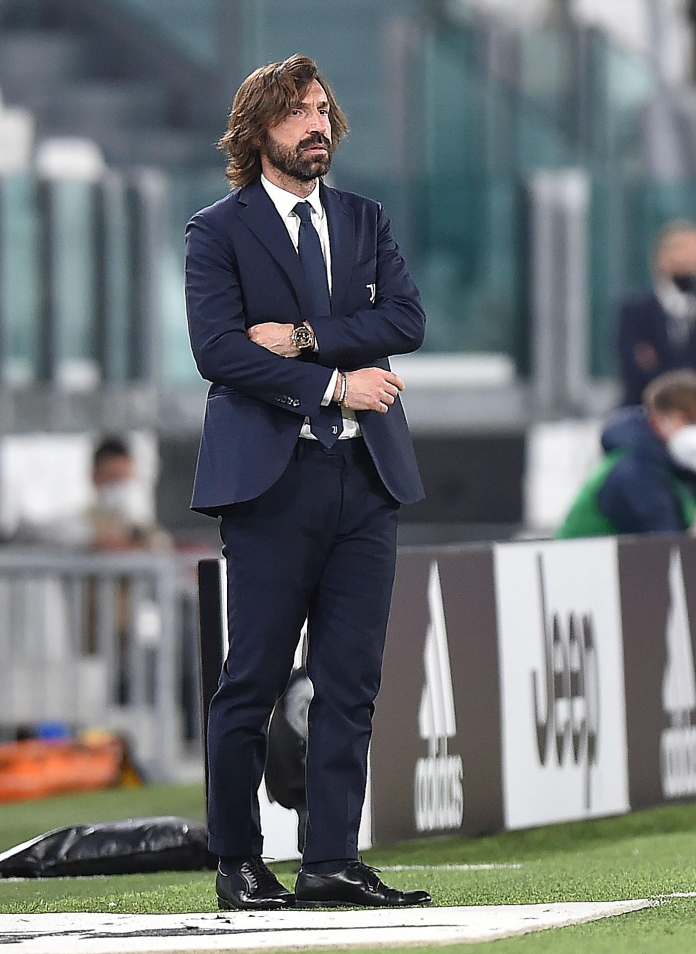 El exentrenaor del Juventus de Turín Andrea Pirlo durante un partido de la Serie A entre el Juventus FC y el AC Milan en el Allianz Stadium ien Turín, en 2021. (Italia) EFE/EPA/ALESSANDRO DI MARCO
