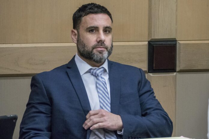 Fotografía de archivo del hispano-estadounidense Pablo Ibar compareciendo en el tribunal estatal de Florida en Fort Lauderdale (EE.UU.). EFE/Giorgio Viera
