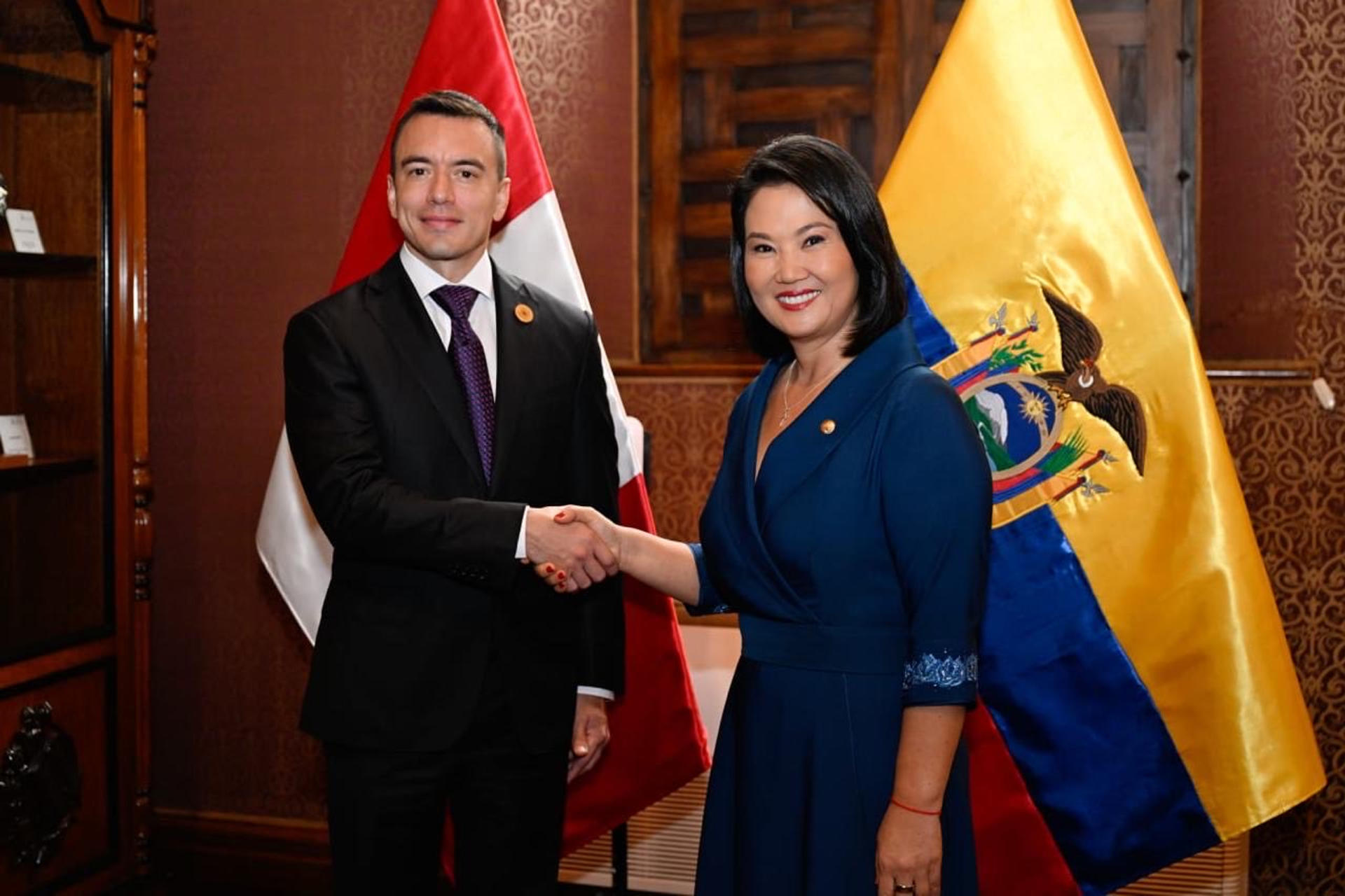 Fujimori y Noboa acuerdan que Perú y Ecuador cooperen contra el crimen  organizado - HolaNews